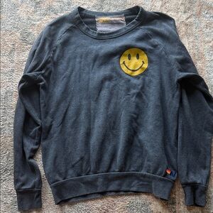 Aviator nation Sweatshirt with Yellow Smiley Face